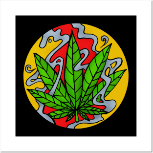 Weed Leaf Posters and Art